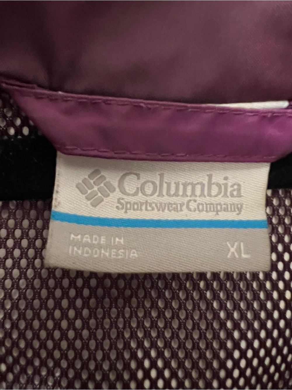 Columbia Purple Women’s XL Rain Jacket Like New Condition - Picture 5 of 5